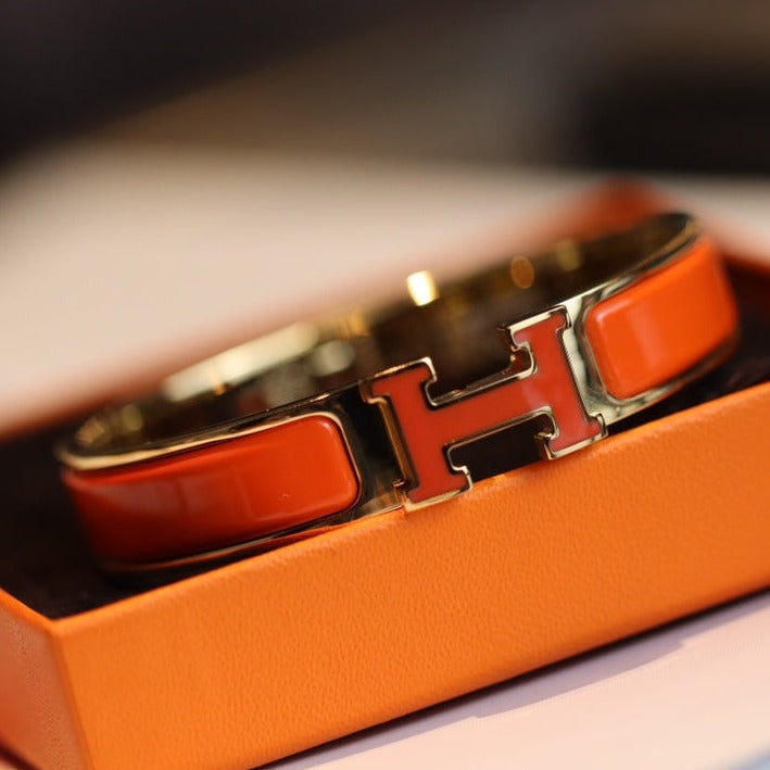 [Aurelle Style]H BRACELET 12MM GOLD