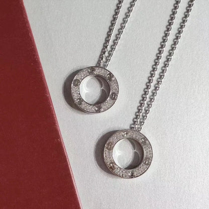[Aurelle Style]LOVE NECKLACE ADJUSTABLE SILVER