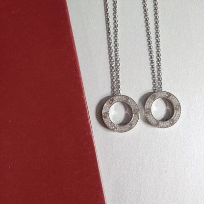 [Aurelle Style]LOVE NECKLACE ADJUSTABLE SILVER