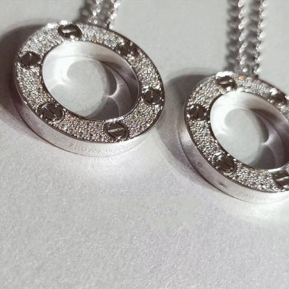 [Aurelle Style]LOVE NECKLACE ADJUSTABLE SILVER