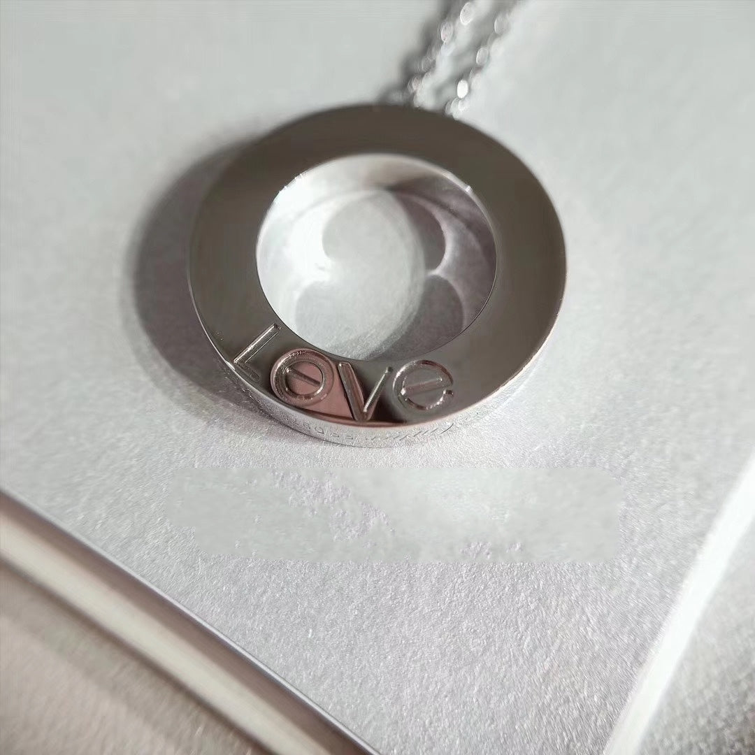 [Aurelle Style]LOVE NECKLACE ADJUSTABLE SILVER