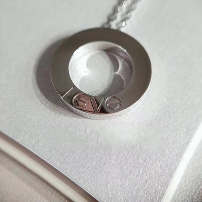 [Aurelle Style]LOVE NECKLACE ADJUSTABLE SILVER