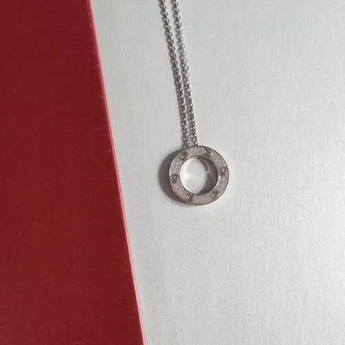 [TOP]LOVE NECKLACE ADJUSTABLE SILVER