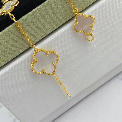 [Aurelle Style]MAGIC CLOVER MOP GOLD BRACELET 5 MOTIFS