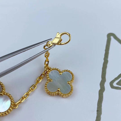 [Aurelle Style]MAGIC CLOVER MOP GOLD BRACELET 5 MOTIFS