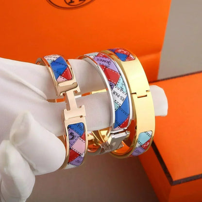 [Aurelle Style]H BRACELET DOTTED BORDER 12MM