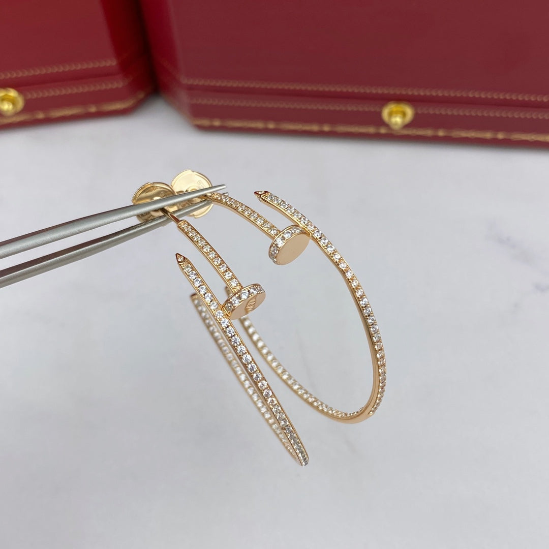 [Aurelle Style]JUSTE EARRINGS FULL DIAMONDS 1.8MM