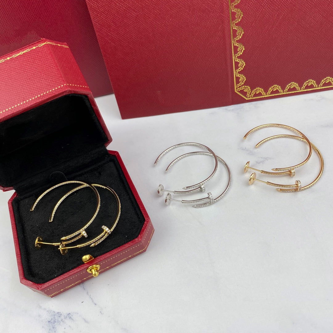 [Aurelle Style]JUSTE EARRINGS FULL DIAMONDS 1.8MM