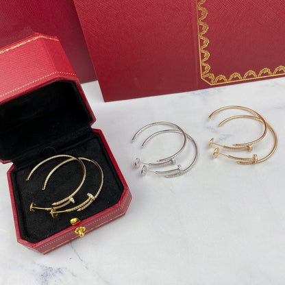 [Aurelle Style]JUSTE EARRINGS FULL DIAMONDS 1.8MM