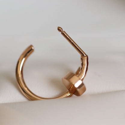 [Aurelle Style]JUSTE EARRINGS PINK GOLD