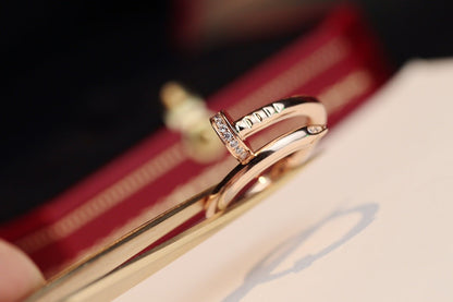 [Aurelle Style]JUSTE RING 2.65MM PINK GOLD DIAMOND