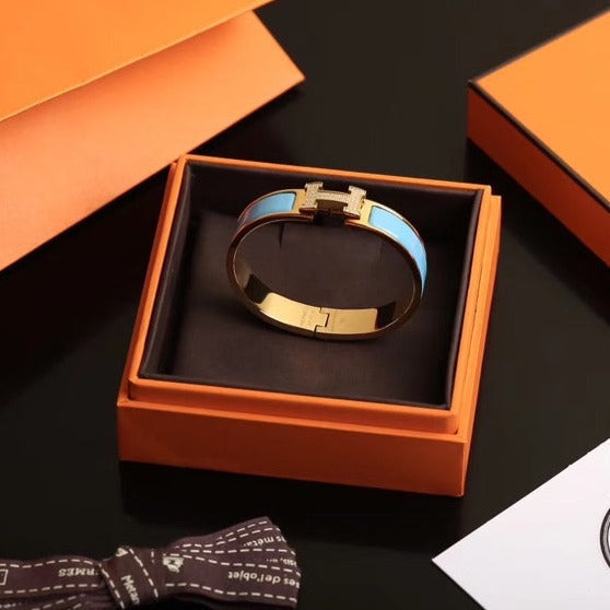 [Aurelle Style]H CLOUD BLUE BRACELET GOLD DIAMOND