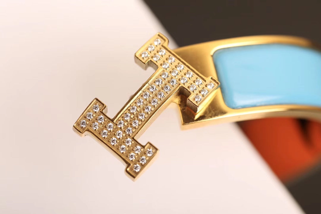 [Aurelle Style]H CLOUD BLUE BRACELET GOLD DIAMOND
