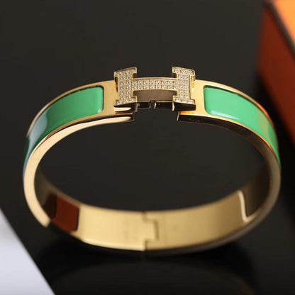 [Aurelle Style]H BRACELET GOLD DIAMOND