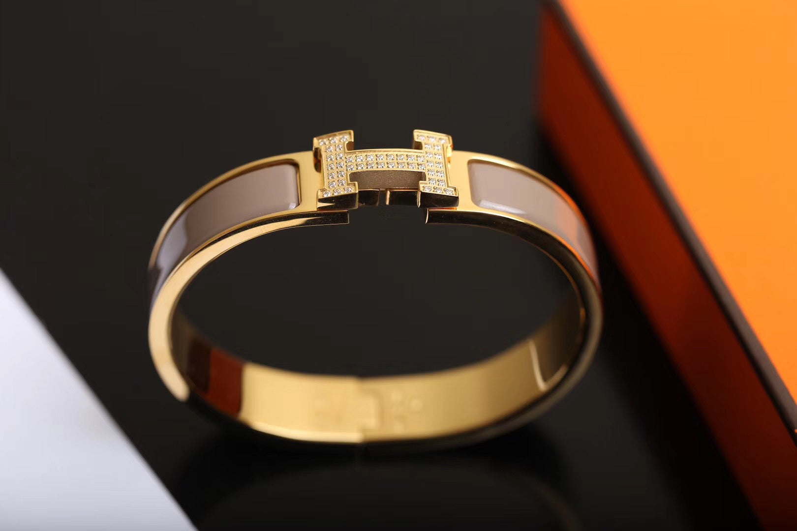 [Aurelle Style]H BRACELET GOLD DIAMOND