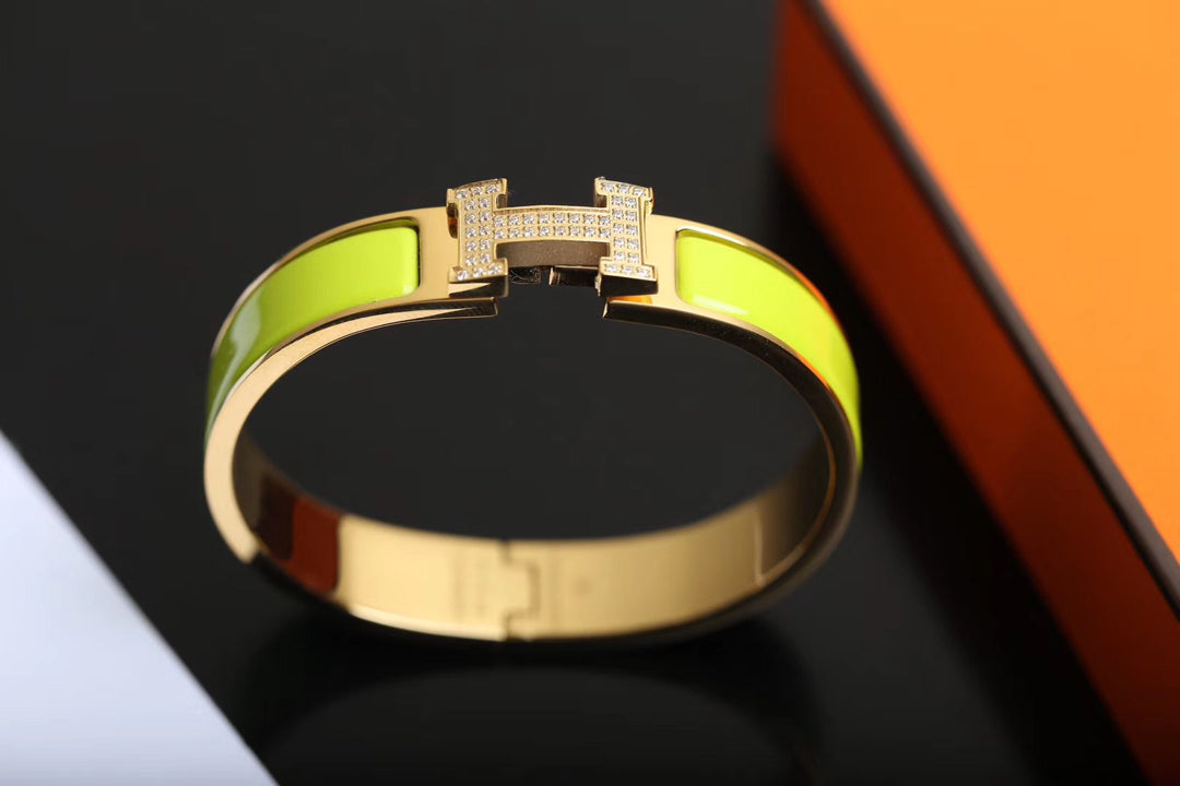 [Aurelle Style]H BRACELET GOLD DIAMOND