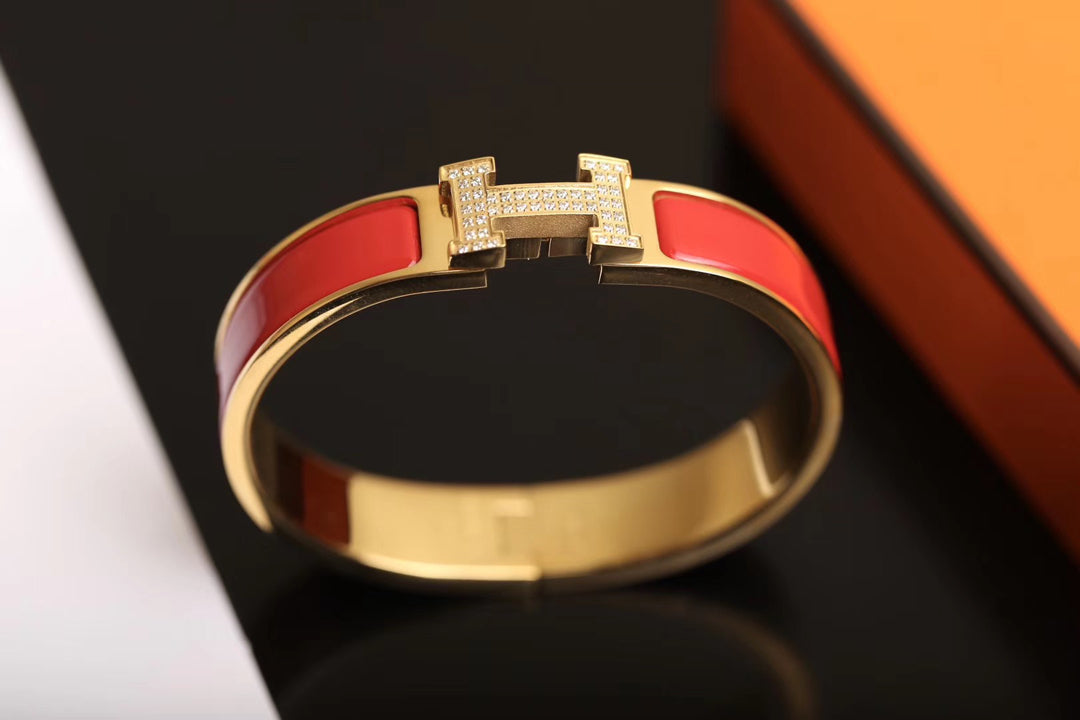[Aurelle Style]H BRACELET GOLD DIAMOND