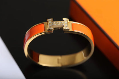 [Aurelle Style]H BRACELET GOLD DIAMOND