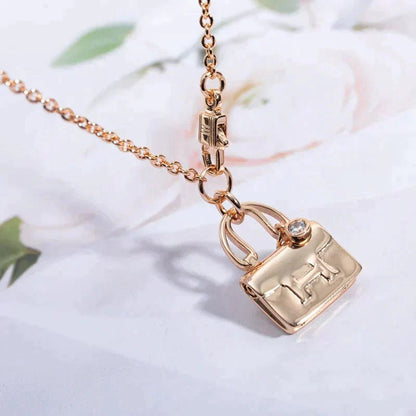 [Aurelle Style]AMULETTE PEDANT ROSE GOLD NECKLACE