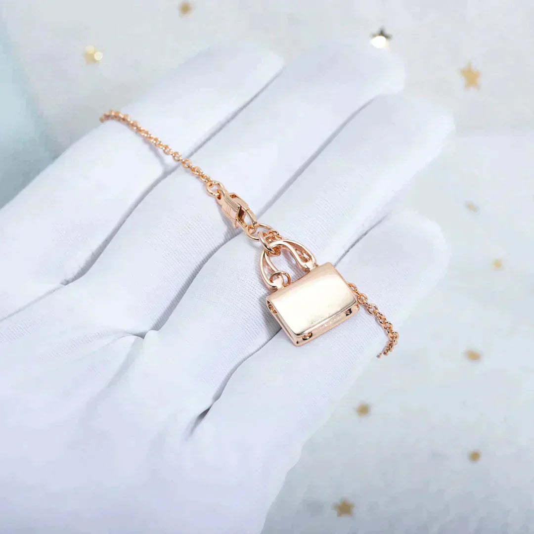 [Aurelle Style]AMULETTE PEDANT ROSE GOLD NECKLACE