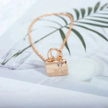 [Aurelle Style]AMULETTE PEDANT ROSE GOLD NECKLACE