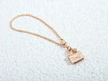 [Aurelle Style]AMULETTE PEDANT ROSE GOLD NECKLACE