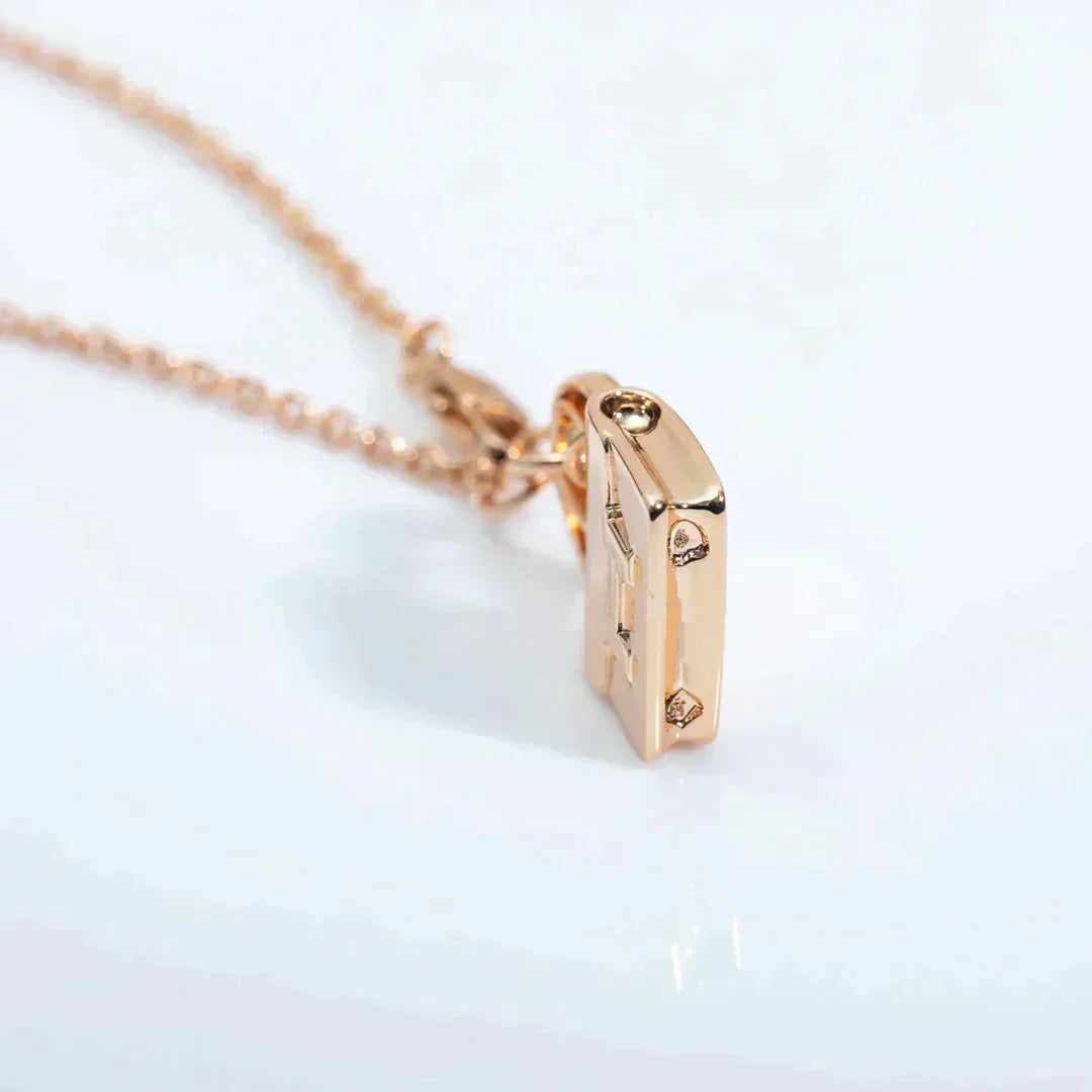 [Aurelle Style]AMULETTE PEDANT ROSE GOLD NECKLACE