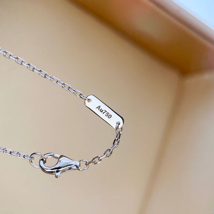 [Aurelle Style]CLOVER DIAMOND NECKLACE SILVER