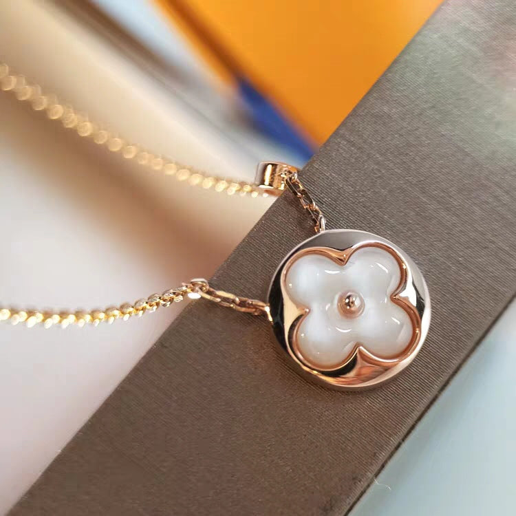 [Aurelle Style]SUN MOP GOLD 1 DIAMOND NECKLACE
