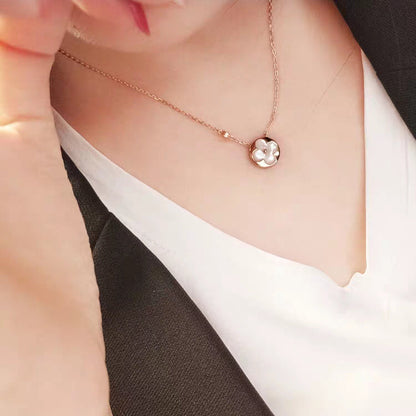 [Aurelle Style]SUN MOP GOLD 1 DIAMOND NECKLACE