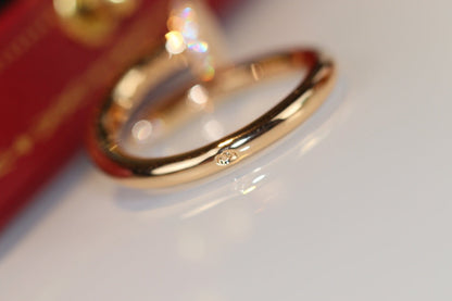 [Aurelle Style]JUSTE RING 2.65MM GOLD DIAMOND