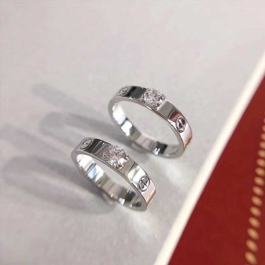 [Aurelle Style]LOVE RING 3.6MM 1 BIG DIAMOND