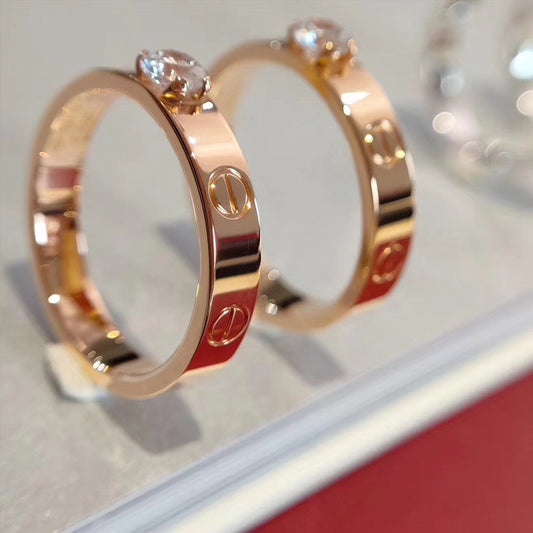 [Aurelle Style]LOVE RING 3.6MM 1 BIG DIAMOND