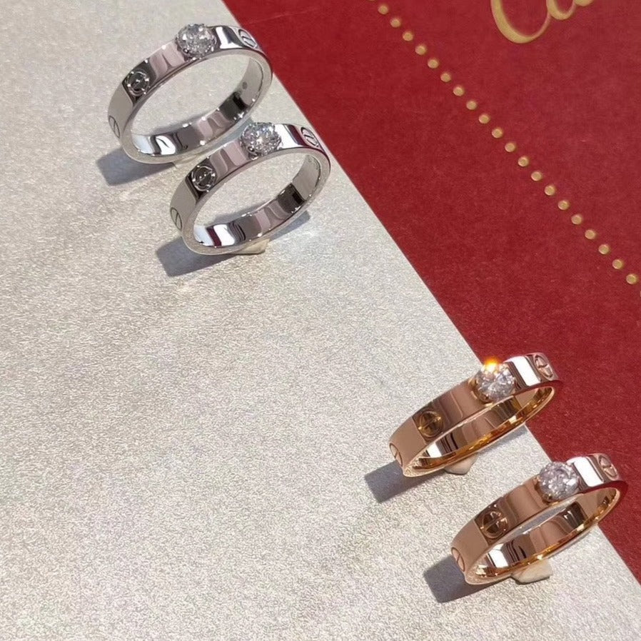 [Aurelle Style]LOVE RING 3.6MM 1 BIG DIAMOND