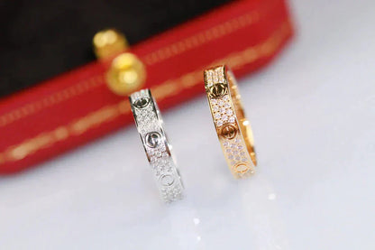 [Aurelle Style]LOVE RING 3.6MM DIAMOND PAVED