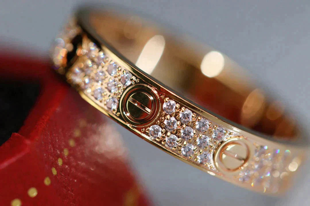 [Aurelle Style]LOVE RING 3.6MM DIAMOND PAVED