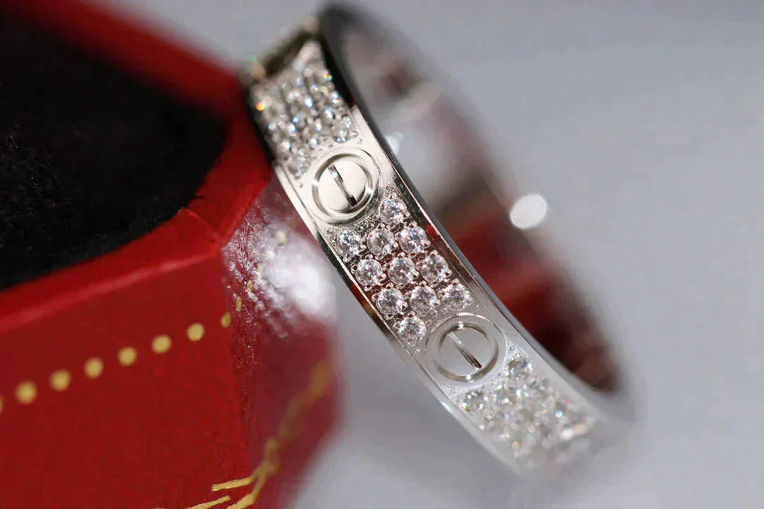 [Aurelle Style]LOVE RING 3.6MM DIAMOND PAVED