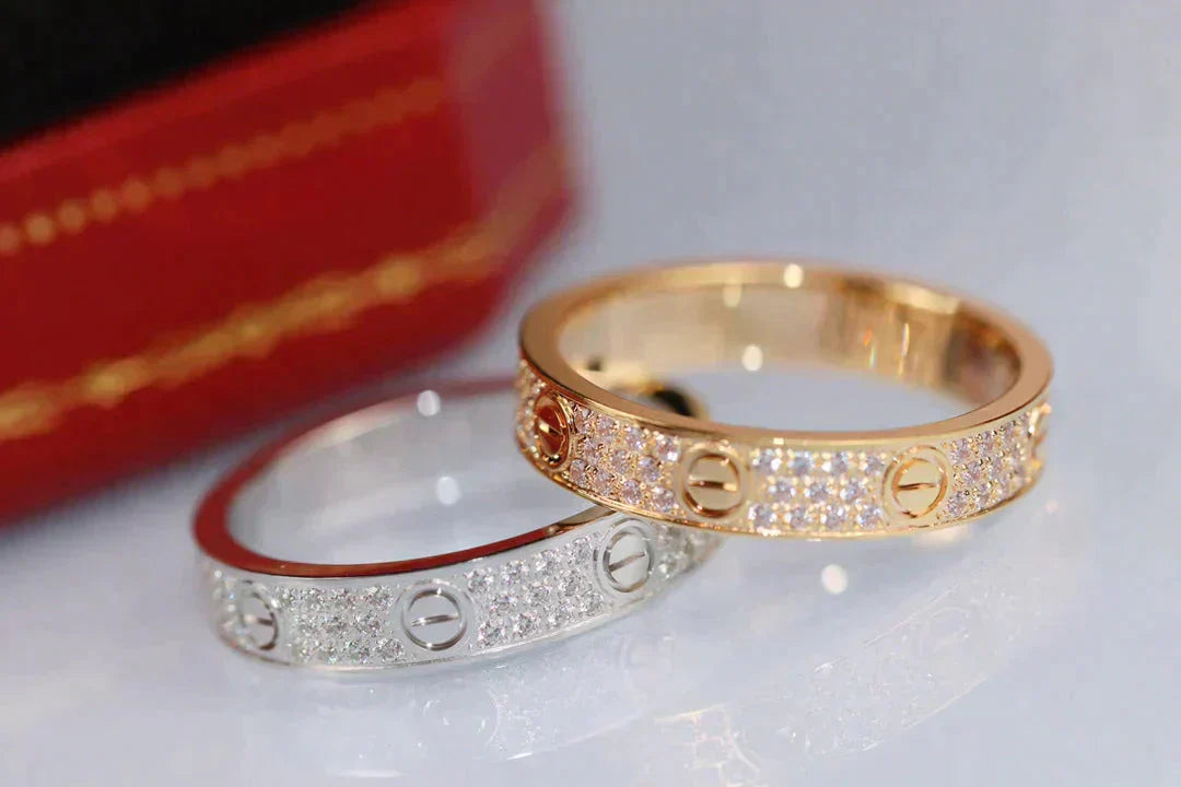 [Aurelle Style]LOVE RING 3.6MM DIAMOND PAVED