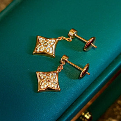 [Aurelle Style]STAR DIAMONDS EARRINGS GOLD