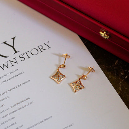 [Aurelle Style]STAR DIAMONDS EARRINGS GOLD