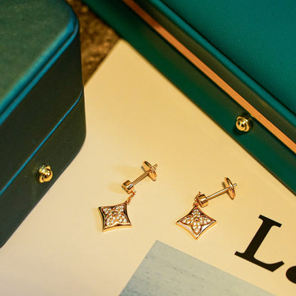 [Aurelle Style]STAR DIAMONDS EARRINGS GOLD