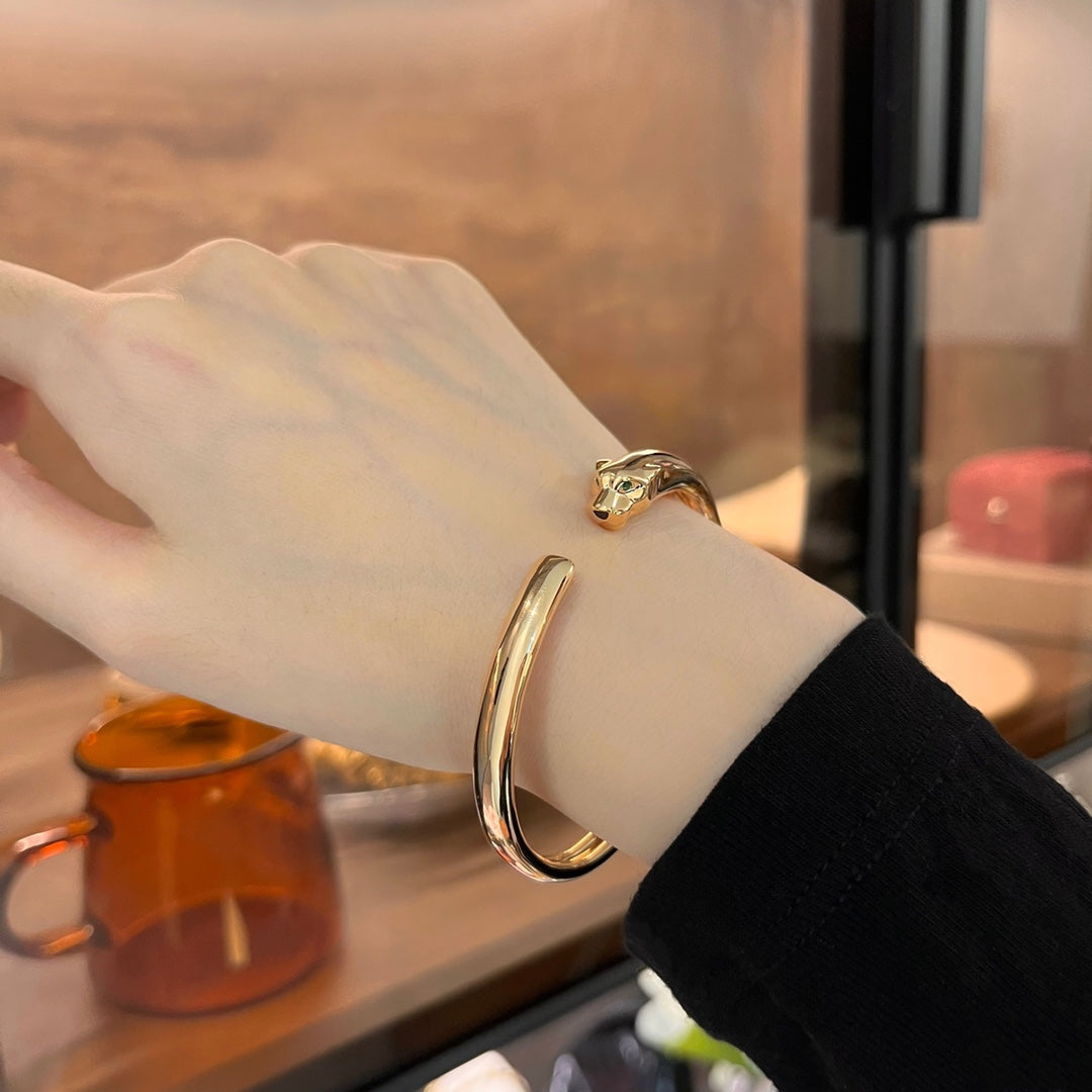 [Aurelle Style]PANTHERE GOLD OPEN BRACELET