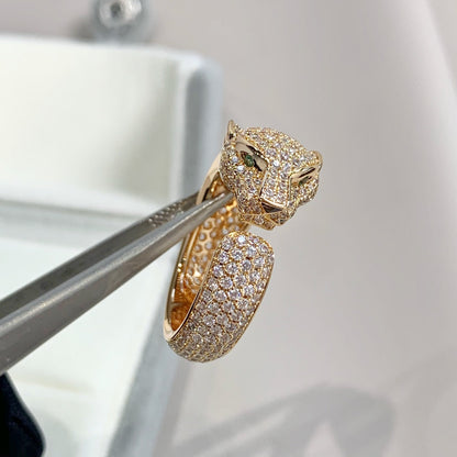 [Aurelle Style]PANTHERE PINK GOLD DIAMOND RING