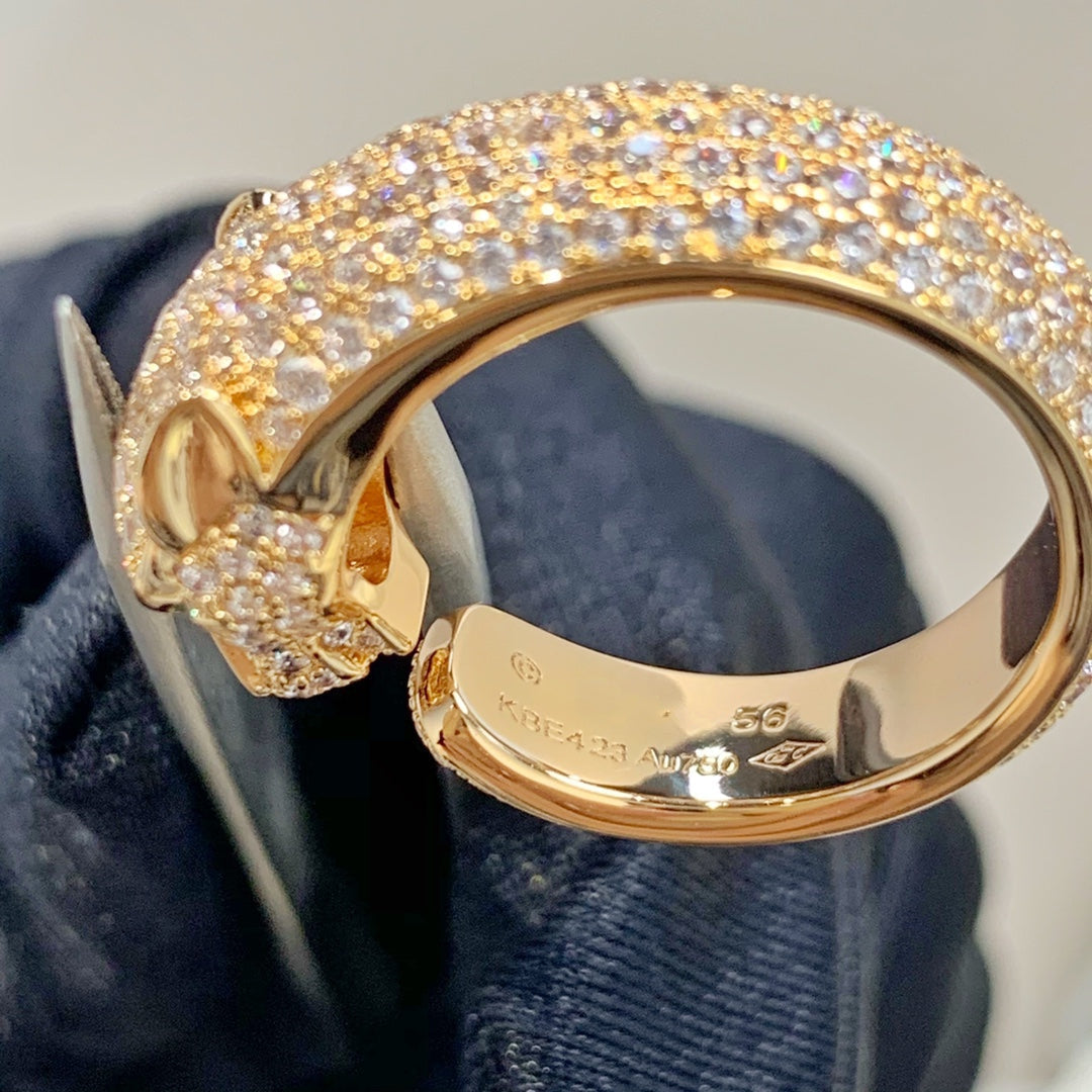 [Aurelle Style]PANTHERE PINK GOLD DIAMOND RING