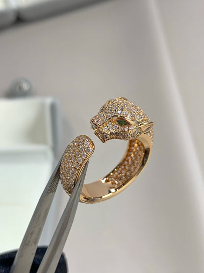 [Aurelle Style]PANTHERE PINK GOLD DIAMOND RING