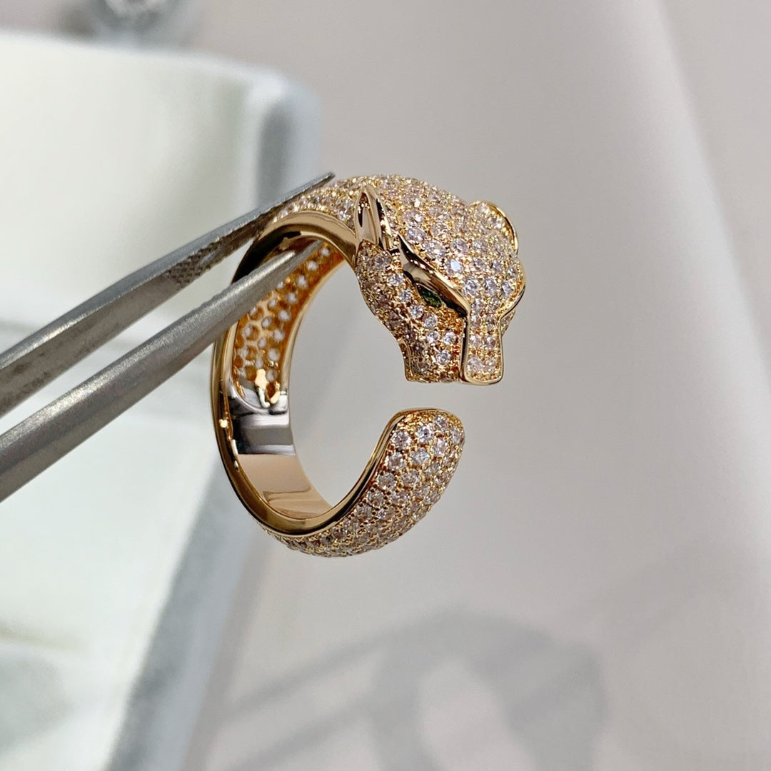 [Aurelle Style]PANTHERE PINK GOLD DIAMOND RING