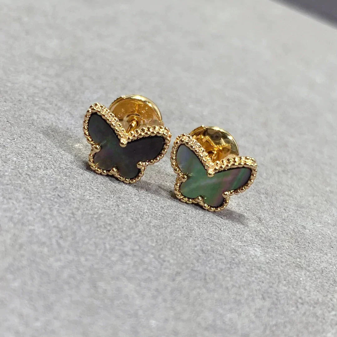 [Aurelle Style]BUTTERFLY DARK MOP  EARRINGS