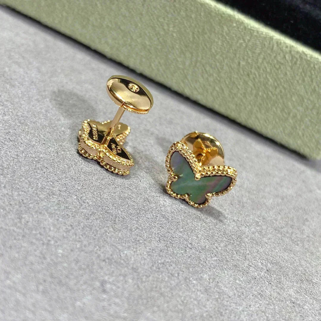 [Aurelle Style]BUTTERFLY DARK MOP  EARRINGS