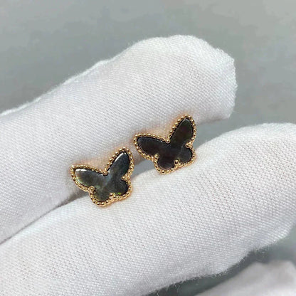 [Aurelle Style]BUTTERFLY DARK MOP  EARRINGS