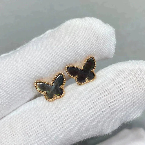 [Aurelle Style]BUTTERFLY DARK MOP  EARRINGS